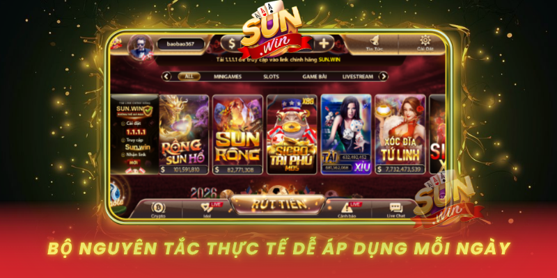 Chơi Có Trách Nhiệm Cùng SUNWIN Để Giải Trí An Toàn Bền Vững 2 Bo Nguyen Tac Thuc Te De Ap Dung Moi Ngay