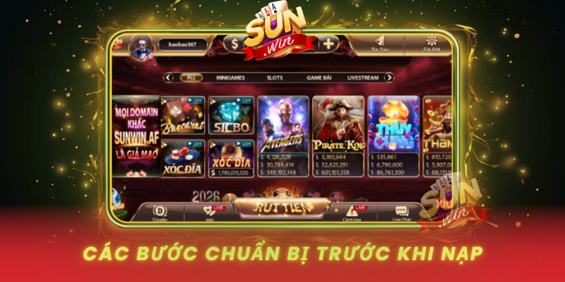 Cac Buoc Chuan Bi Truoc Khi Nap