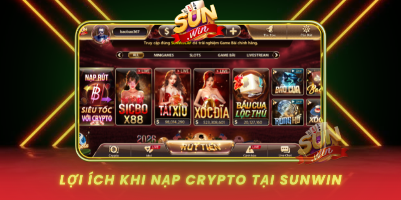 Loi Ich Khi Nap Crypto Tai Sunwin